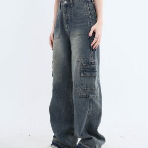 Bad Advice Cargo Jeans - Y2K Vintage Outfits for Winter Street Style