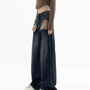 Canyon Town Cowboy Jeans - Y2K Vintage Outfits for Winter Street Style