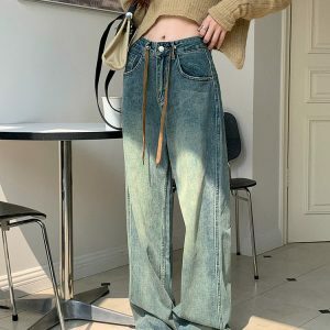 Casual Friday Comfy Jeans - Y2K Vintage Outfits for Winter Street Style