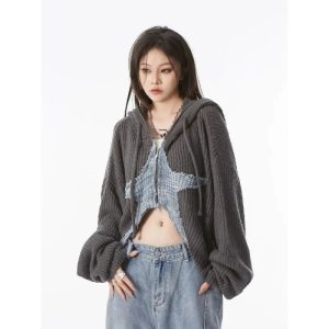 Celestial Shadow Hoodie - Y2K Vintage Aesthetic Street Style Fashion