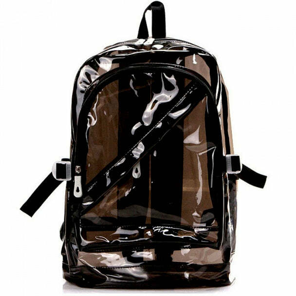 Clear Backpack for Y2K Outfits: Vintage Style for Winter & Street Fashion