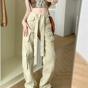 Comfy Cute Cargo Pants for Y2K Outfits: Vintage Style for Winter Fashion