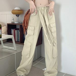 Comfy Cute Cargo Pants for Y2K Outfits: Vintage Style for Winter Fashion