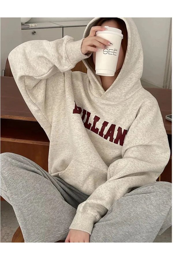 Fall Brilliant Statement Hoodie - Y2K Vintage Outfits for Women