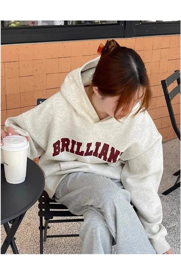 Fall Brilliant Statement Hoodie - Y2K Vintage Outfits for Women