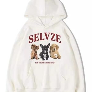 Fall Cute Puppy Graphic Hoodie | Y2K Outfits Vintage & Aesthetic Styles