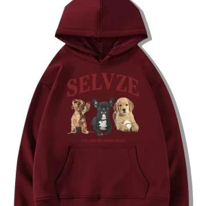 Fall Cute Puppy Graphic Hoodie | Y2K Outfits Vintage & Aesthetic Styles