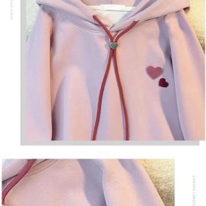 Fall Sweetheart Charm Hoodie - Y2K Vintage Outfits for Women, Retro Style