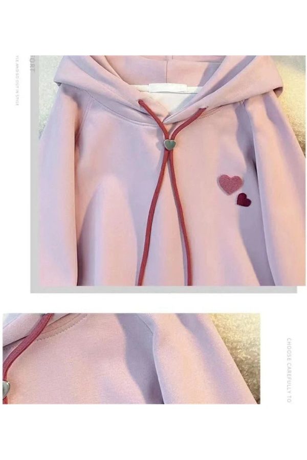 Fall Sweetheart Charm Hoodie - Y2K Vintage Outfits for Women, Retro Style