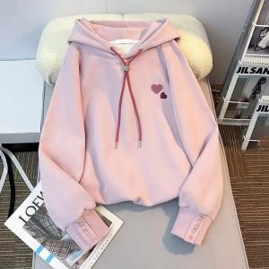 Fall Sweetheart Charm Hoodie - Y2K Vintage Outfits for Women, Retro Style