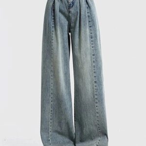 Fall Ultra Wide-Leg Baggy Jeans - Y2K Vintage Street Style Outfits