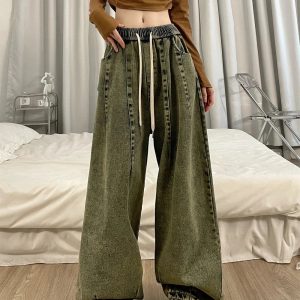 Fall Ultra-Wide Vintage Cargo Jeans - Y2K Outfits for Retro Style