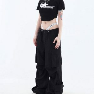 Got Chemistry Aesthetic Cargo Pants - Y2K Vintage Street Style Outfit