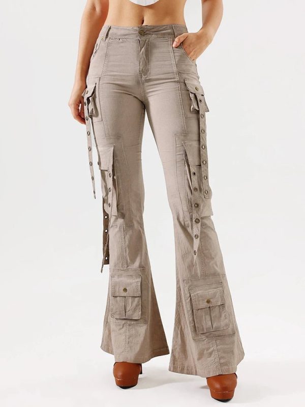 Hybrid Harness Split Jeans - Y2K Vintage Street Style Outfits for Women