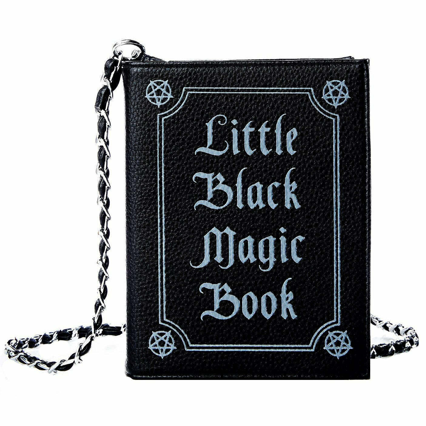 Little Black Magic Book Bag - Y2K Vintage Outfits for Winter & Street Style