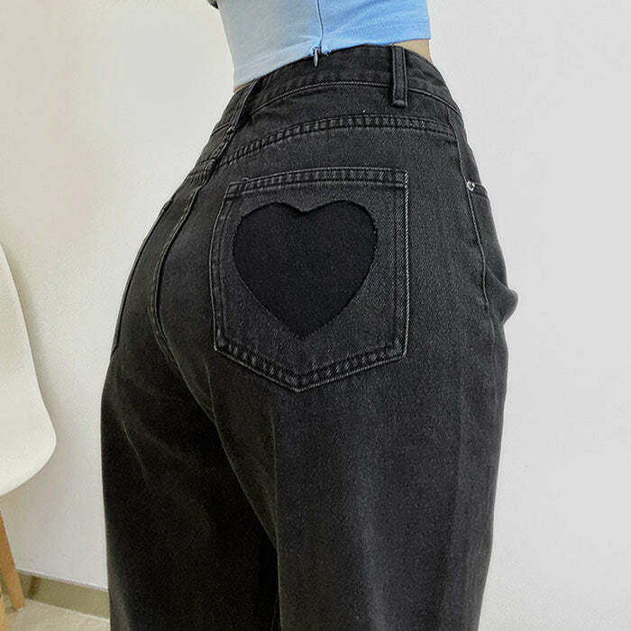 Love Bites Gradient Jeans - Y2K Vintage Outfits for Winter Street Style