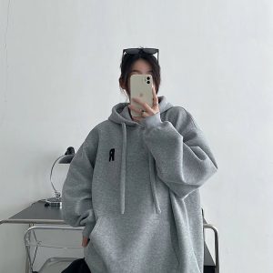 Minimalist Pastel Hoodie - Y2K Vintage Aesthetic Street Style Outfit