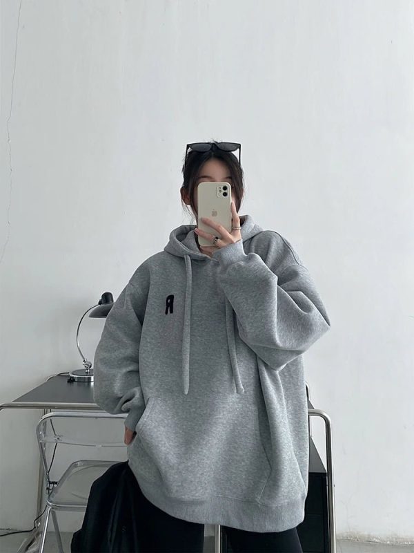 Minimalist Pastel Hoodie - Y2K Vintage Aesthetic Street Style Outfit