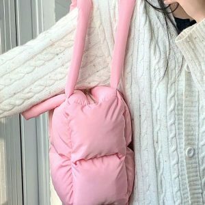 Puffy Shoulder Bag - Y2K Vintage Outfits for Winter & Street Style Fashion