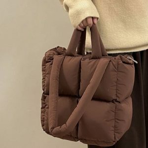 Puffy Shoulder Bag - Y2K Vintage Outfits for Winter & Street Style Fashion