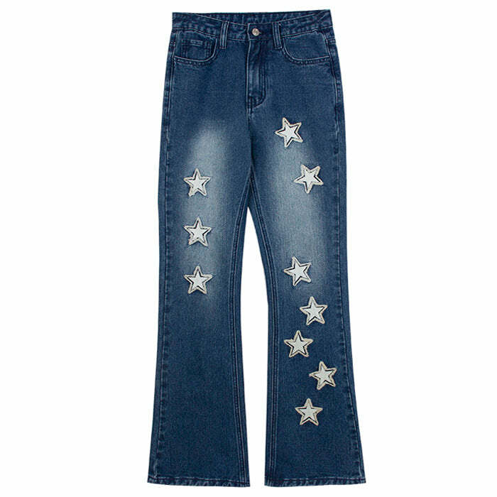 Rock The Scene Star Jeans - Y2K Vintage Outfits for Winter Street Style