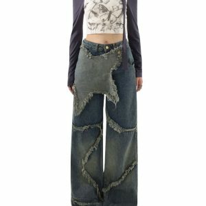 Rock The Scene Star Jeans - Y2K Vintage Outfits for Winter Street Style