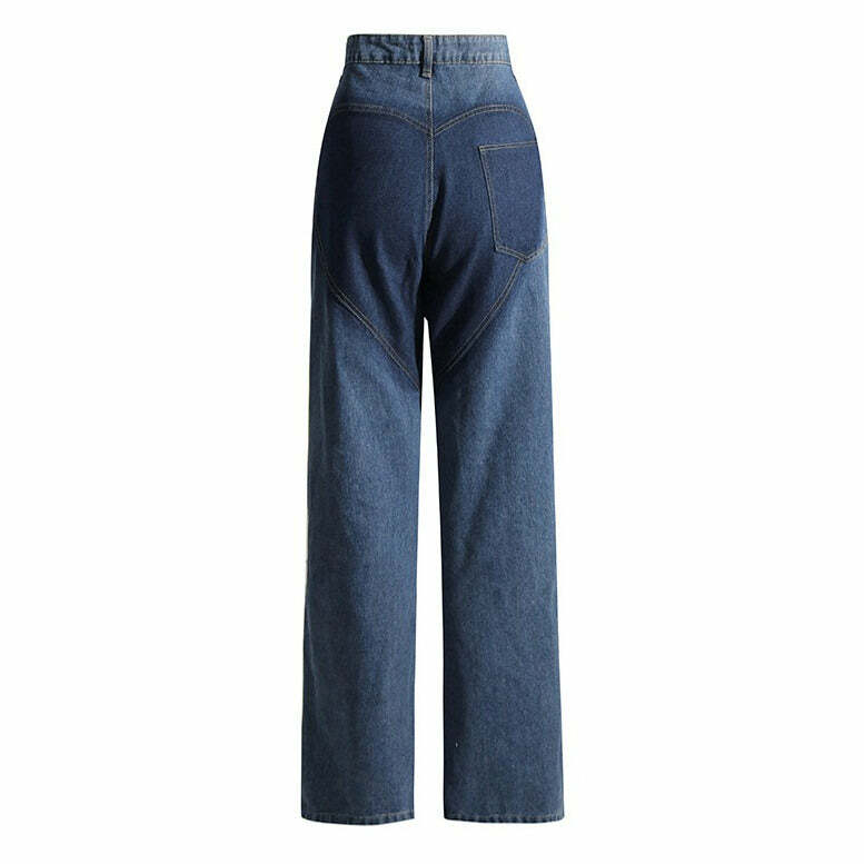 Showgirl Hollow Out Criss Cross Jeans - Y2K Vintage Winter Outfits