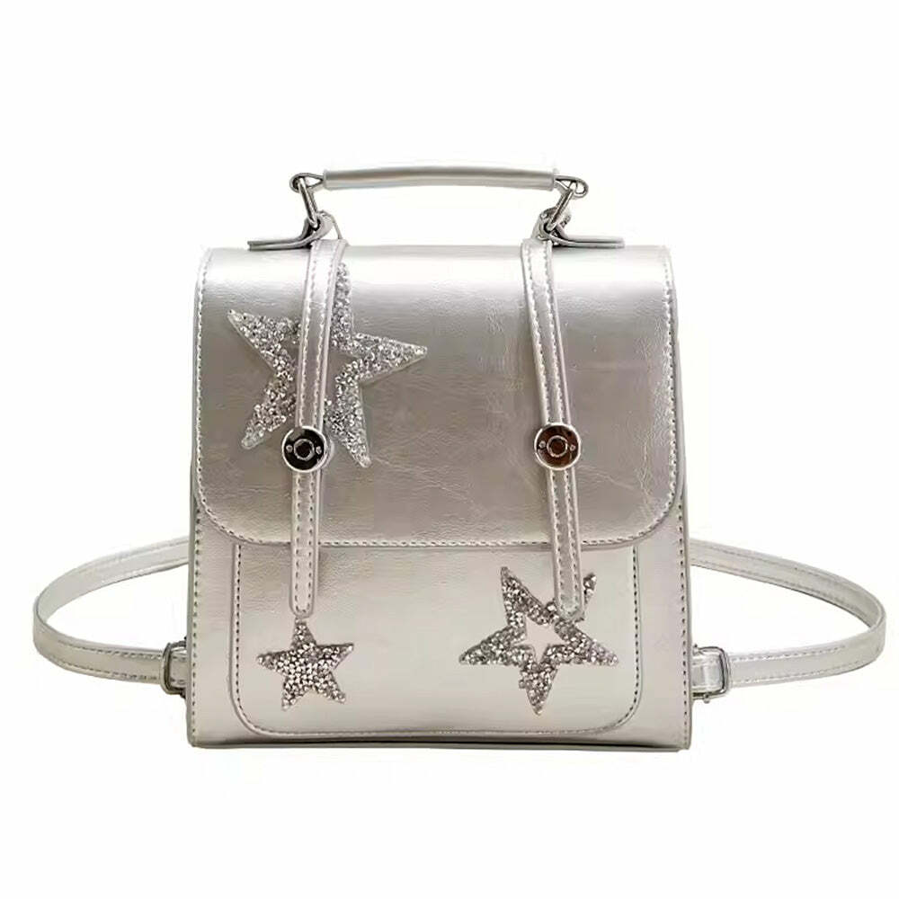 Star Girl Aesthetic Mini Backpack - Y2K Vintage Outfits for Women