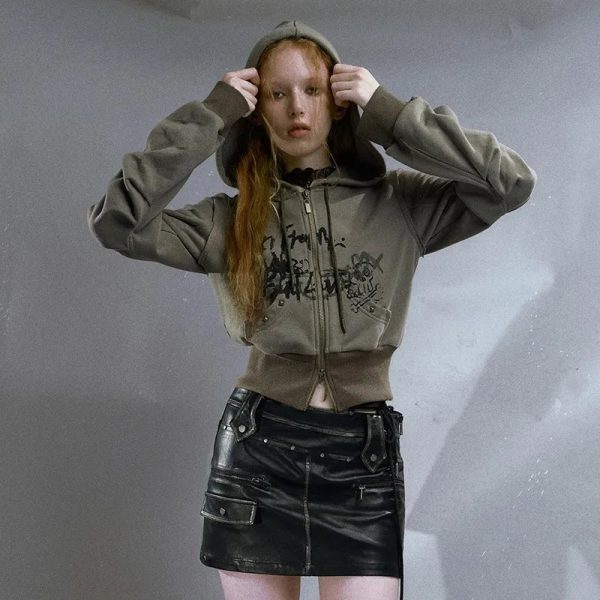 Street Edge Hoodie - Y2K Vintage Outfits for Winter & Aesthetic Styles