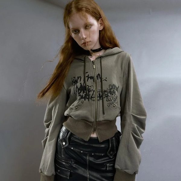 Street Edge Hoodie - Y2K Vintage Outfits for Winter & Aesthetic Styles