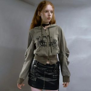 Street Edge Hoodie - Y2K Vintage Outfits for Winter & Aesthetic Styles