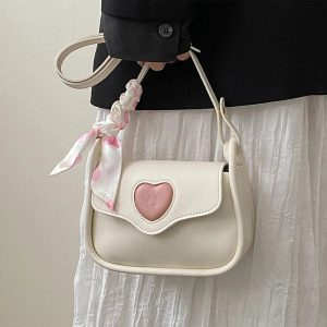 Sweetheart Charm Shoulder Bag | Y2K Vintage Outfits & Aesthetic Styles