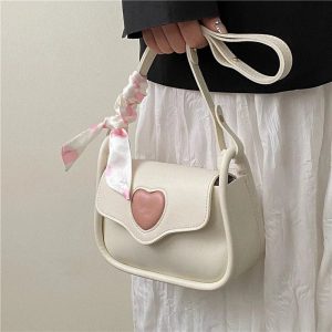 Sweetheart Charm Shoulder Bag | Y2K Vintage Outfits & Aesthetic Styles