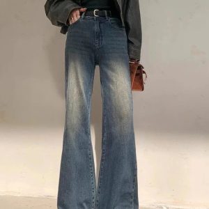 Vintage Horizon Flare Jeans - Y2K Outfits for Winter & Street Style