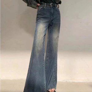 Vintage Horizon Flare Jeans - Y2K Outfits for Winter & Street Style