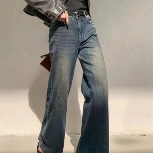 Vintage Horizon Flare Jeans - Y2K Outfits for Winter & Street Style