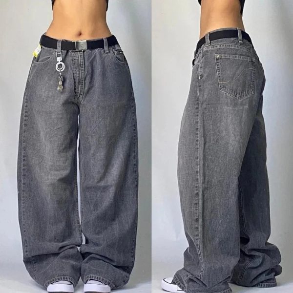 Vintage Washed Baggy Jeans for Y2K Outfits: Retro Style Essentials