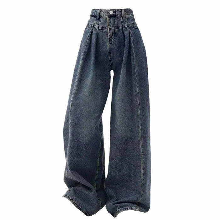 Vintage Wide Leg Jeans for Y2K Outfits: Retro Style for Women Fashion