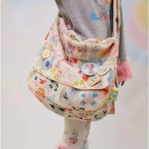 Whimsical Wonderland Plush Bag - Y2K Vintage Outfits for Women