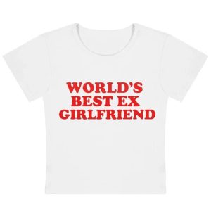 World's Best Ex Girlfriend Slogan Top | Y2K Vintage Aesthetic Outfit