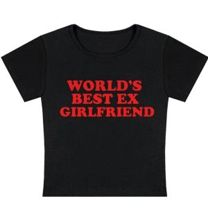 World's Best Ex Girlfriend Slogan Top | Y2K Vintage Aesthetic Outfit