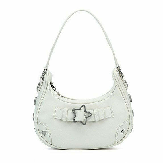 Y2K Star Shoulder Bag - Vintage 2000s Aesthetic for Winter Outfits